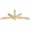 Ekena Millwork Alberta Rough Sawn Timber Gable Bracket, Douglas Fir, 72"W x 33"H x 4"D x 4"F, 11/12 Pitch GBW072X33X0404ALB00RDF - alternate 3